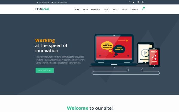 Logiciel - Software Company WordPress Theme - Image 1