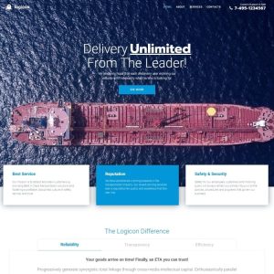 Logicon - Transportation Services Responsive WordPress Elementor Theme