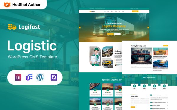 Logifast - Transportation & Logistics WordPress Elementor Theme - Image 1