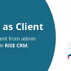 Login as Client plugin for RISE CRM