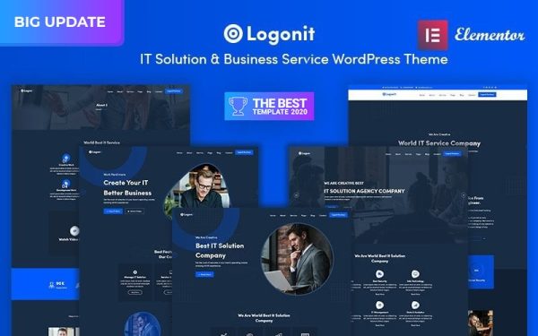 Logonit - IT Solutions and Business Service Responsive WordPress Theme - Image 1