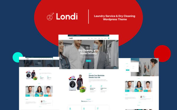 Londi - Laundry Service & Dry Cleaning WordPress Theme - Image 1