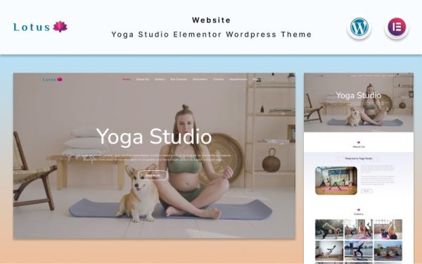 Lotus - Yoga Studio Website Elementor WordPress Theme - Image 1