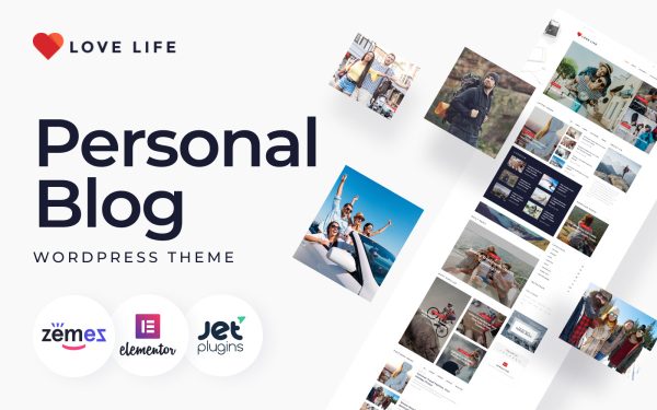 Love Life - Responsive Personal Blog WordPress Theme - Image 1