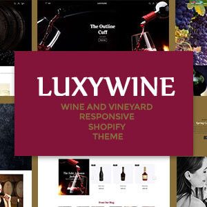 Luxywine - Wine & Vineyard Responsive Shopify Theme