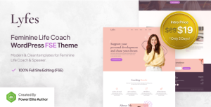 Lyfes feminine life coach speaker fse wordpress theme v10 gplpixel.png