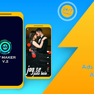 Lyrical Video Status Maker v2 - Photo to Video Maker - Whatsapp Status Saver - MV maker & MV Master