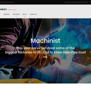 Machinist - Professional Industrial WordPress Theme