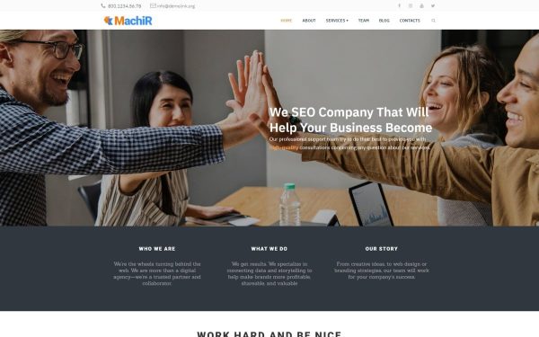 Machir - Digital Marketing Agency Multipurpose Modern WordPress Elementor Theme - Image 1