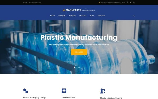 Manufacto - Industrial and Manufacturing Company WordPress Theme - Image 1
