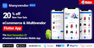 Manyvendor ecommerce customer mobile app flutter ios android codermarket.png