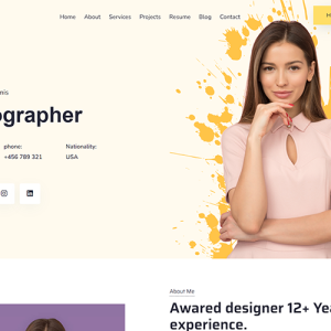 Marcus - Personal Portfolio WordPress Theme
