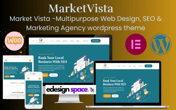 Market Vista -Multipurpose Web Design, SEO & Marketing Agency wordpress theme - Image 1