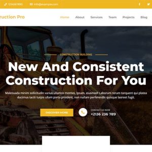 Marsh Construction Pro - Elementor based Construction WordPress Theme