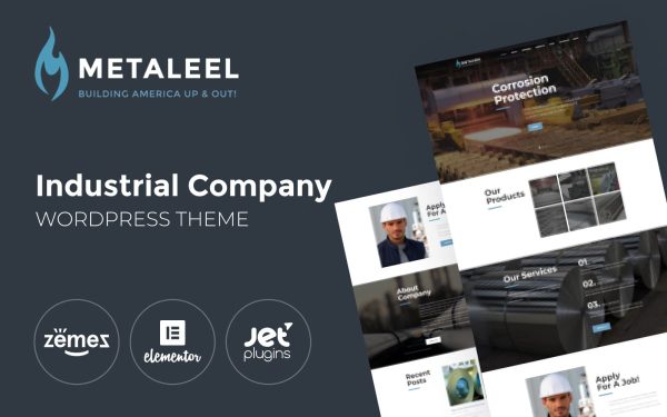 Mataleel - Industrial Company Website Template For WordPress - Image 1