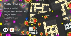 Math cross puzzle unity game admob ios android codermarket.jpeg