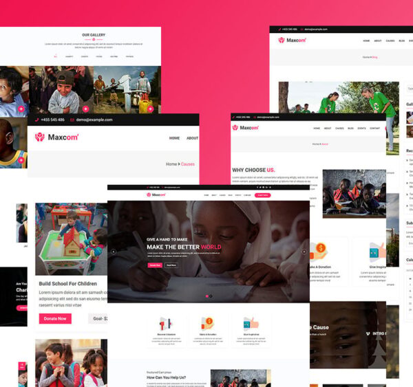 Maxcom -Nonprofit Charity WordPress Theme - Image 1