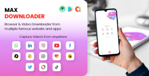 Maxdownloader social media video downloader codermarket.png