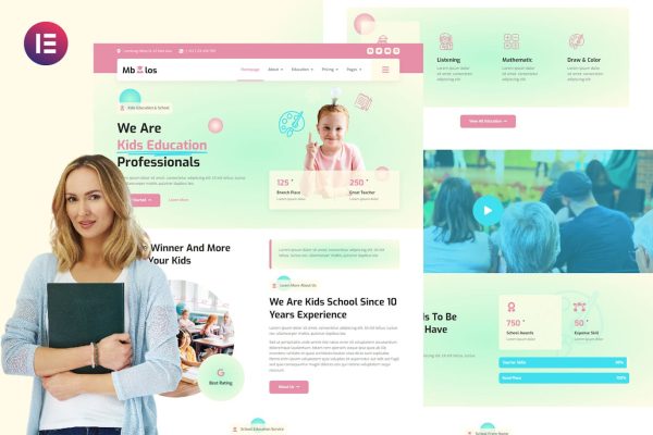 Mbolos - Kids School Profile & Promotion Elementor Template Kit - Image 1