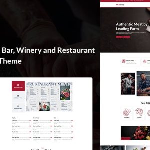 Meatmela - Steakhouse, Bar, Meat, Winery and Restaurant WordPress Theme