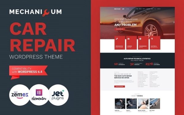 Mechanicum - Car Repair WordPress Elementor Theme - Image 1