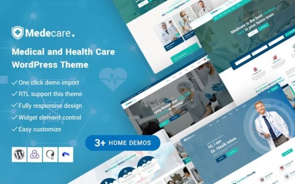Medecare - Medical and Health Care WordPress Theme - Image 1