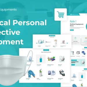 Medical Protective Equipment eCommerce WordPress Theme With AI Content Generator