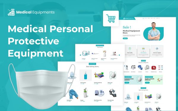 Medical Protective Equipment eCommerce WordPress Theme With AI Content Generator - Image 1