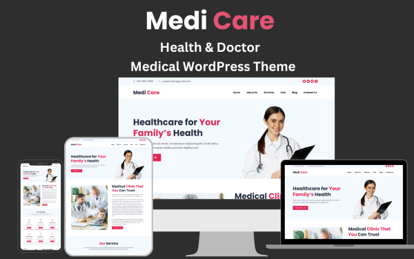 Medi_Care Health & Doctor Medical WordPress Theme - Image 1