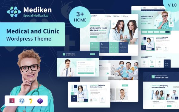 Mediken - Medical & Clinic Service WordPress Theme. - Image 1