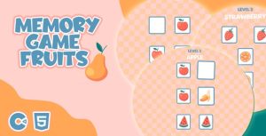 Memory game fruits html5 educational game construct 3 gplpixel.jpg