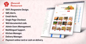 Menorah restaurant restaurant food ordering system codermarket.png