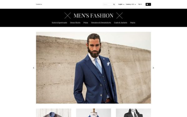 Men's Corporate Fashion Shop PrestaShop Theme - Image 1