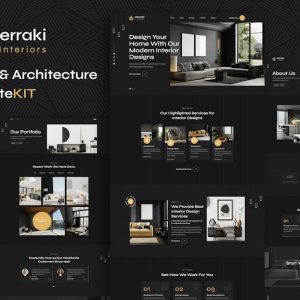 Merraki - Interiors & Architecture Elementor Template Kit v1.2