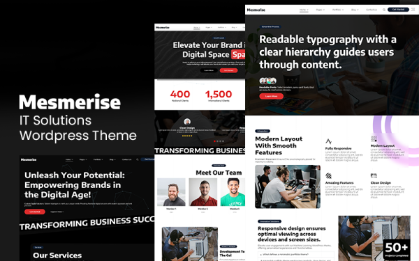 Mesmerise - IT Solutions Wordpress - Image 1