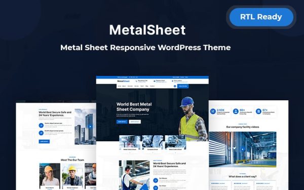 Metalsheet - Metal Sheet Responsive WordPress Theme - Image 1