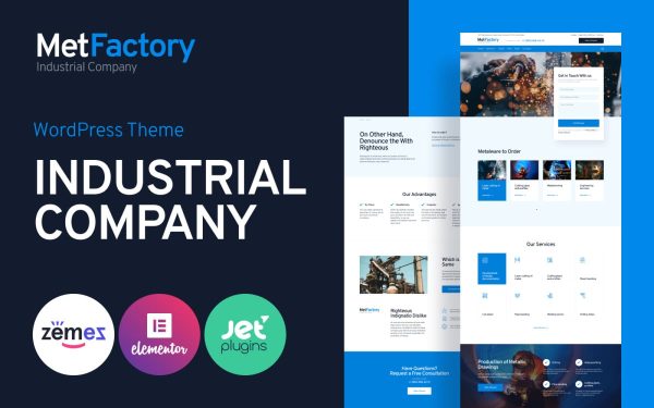 MetFactory - Industry Company WordPress Theme - Image 1