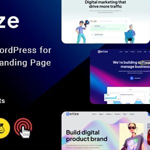 Metize - Landing Page WordPress Theme