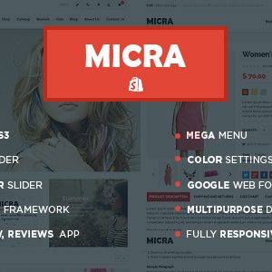 Micra Fashion Store Shopify Theme & Template