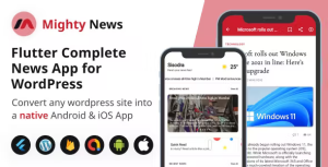 Mighty news flutter news app with wordpress backend codermarket.png