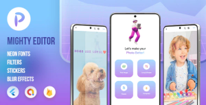 Mightyeditor flutter photo editor college app codermarket.png