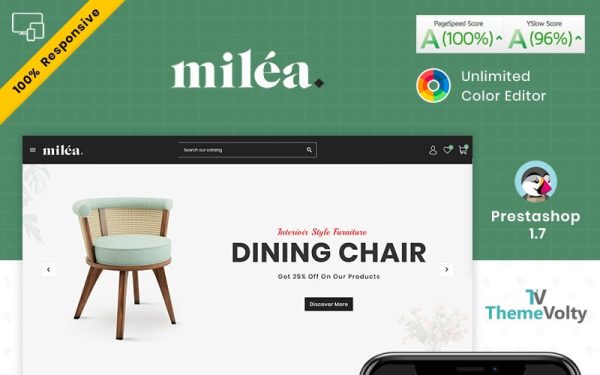 Milea Furniture Mega Store PrestaShop Theme - Image 1