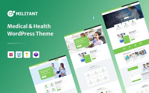 Militant – Medical & Health WordPress Theme - Image 1