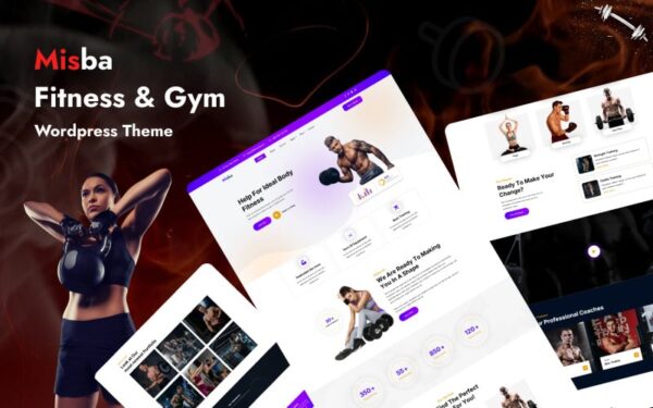 Misba - Fitness and Gym WordPress Theme - Image 1