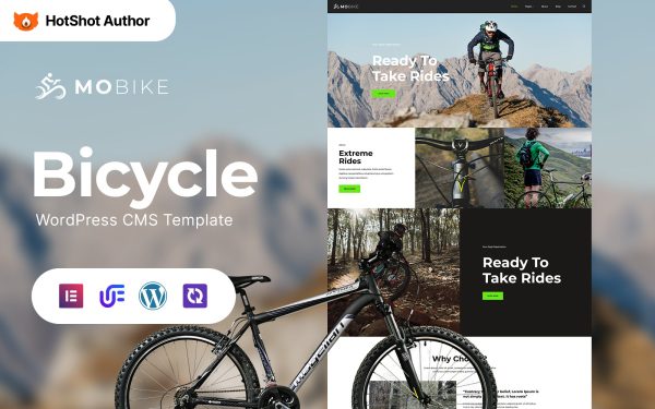 Mobike - Bicycle Multipurpose Modern WordPress Elementor Theme - Image 1