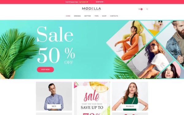 Modella - Fashion Store Elementor WooCommerce Theme - Image 1