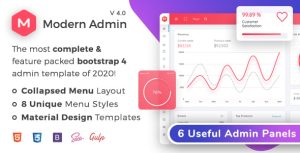 Modern admin clean bootstrap 4 dashboard html template material design .jpg