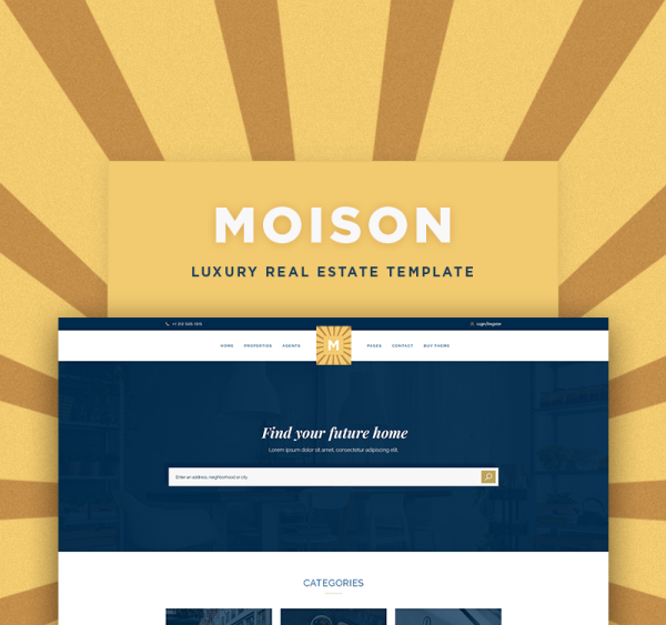 Moison Real Estate Luxury WordPress Theme - Image 1