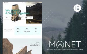 Monet climbing wild life photography wordpress theme.jpg