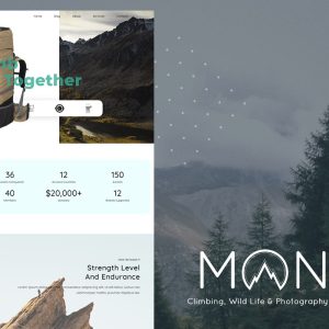 Monet - Climbing, Wild Life &Photography WordPress Theme